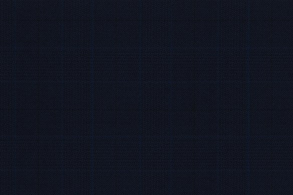 Dormeuil Fabric Navy Check 100% Wool (Ref-164012)