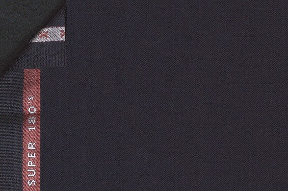 Dormeuil Fabric Navy Plain 100% Wool (Ref-180003)