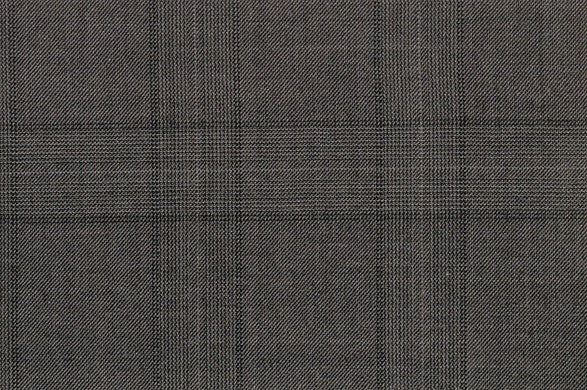 Dormeuil Fabric Grey Check 100% Wool (Ref-180591)