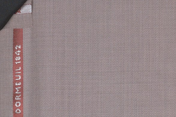 Dormeuil Fabric Beige Herringbone 100% Wool (Ref-180593)