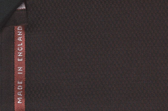 Dormeuil Fabric Brown Micro Design 100% Wool (Ref-180597)