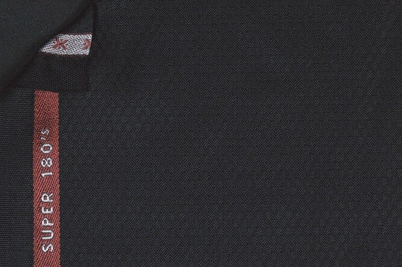 Dormeuil Fabric Black Micro Design 100% Wool (Ref-180598)