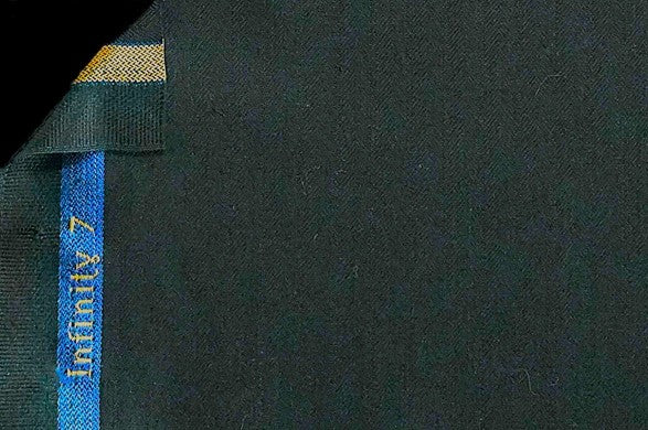 Dormeuil Fabric Green Herringbone 80% Wool 8% Silk 6% Lama Pacos 6% Cashmere (Ref-182305)