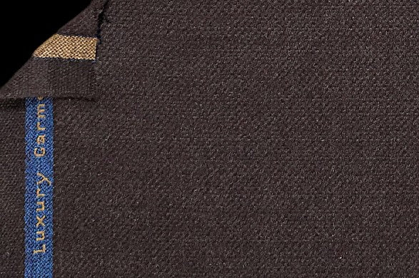 Dormeuil Fabric Brown Plain 65% Wool 15% Silk 10% Lama Pacos 10% Cashmere (Ref-182402)