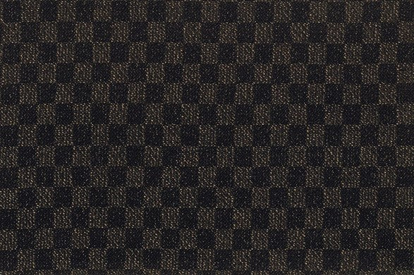 Dormeuil Fabric Black Semi Plain 93% Wool 7% Polyester (Ref-184010)