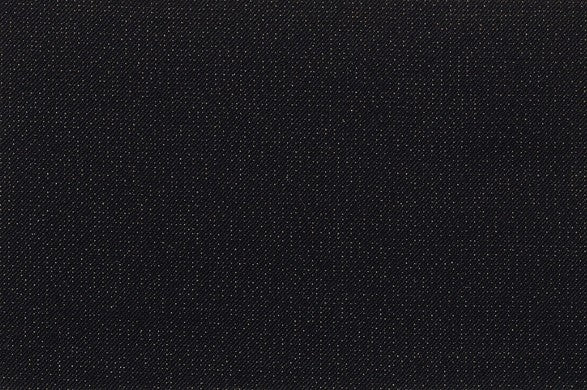 Dormeuil Fabric Black Semi Plain 96% Wool 4% Polyester (Ref-184011)