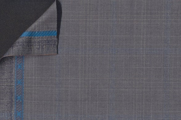 Dormeuil Fabric Grey Check 100% Wool (Ref-200207)