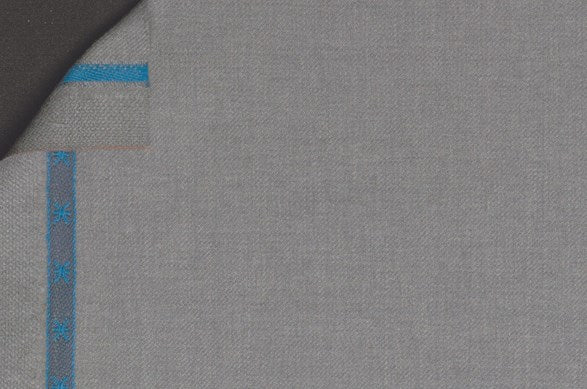 Dormeuil Fabric Grey Plain 100% Wool (Ref-200224)