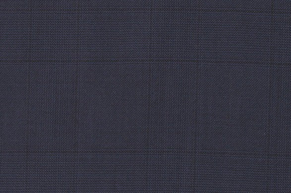 Dormeuil Fabric Navy Check 100% Wool (Ref-200233)