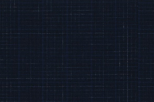 Dormeuil Fabric Navy Check 100% Wool (Ref-202414)