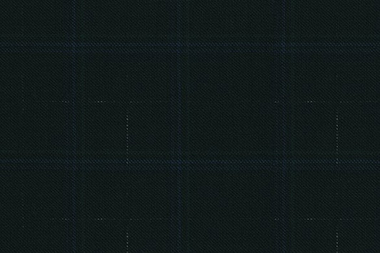 Dormeuil Fabric Green Check 100% Wool (Ref-202422)
