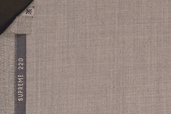 Dormeuil Fabric Grey Plain 47% Wool 37% Cashmere 16% Silk (Ref-220003)