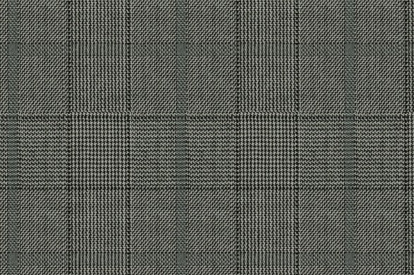 Dormeuil Fabric Black/White Check 100% Wool (Ref-313083)