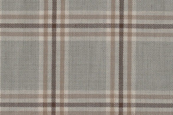 Dormeuil Fabric Green Check 45% Wool 45% Linen 10% Silk (Ref-417002)