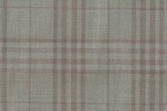 Dormeuil Fabric Green Check 45% Wool 45% Linen 10% Silk (Ref-417014)