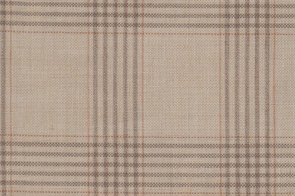 Dormeuil Fabric Beige Check 45% Wool 45% Linen 10% Silk (Ref-417018)