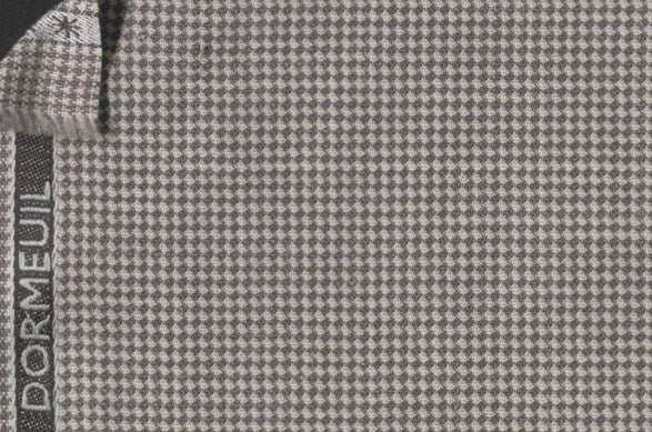 Dormeuil Fabric Grey Micro Design 83% Wool 17% Linen (Ref-417472)