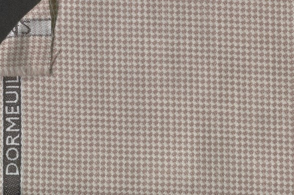 Dormeuil Fabric Beige Micro Design 83% Wool 17% Linen (Ref-417473)