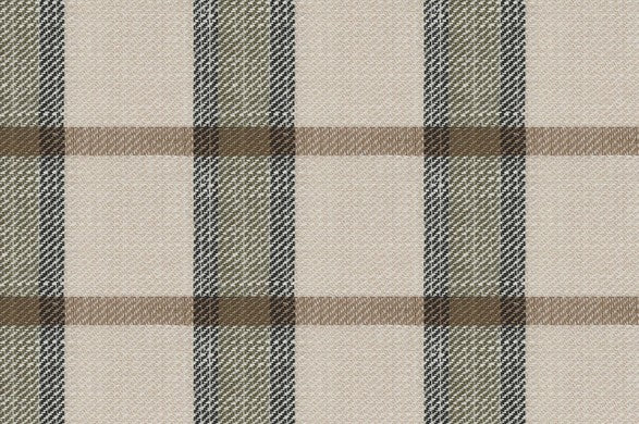 Dormeuil Fabric Green Check 53% Wool 47% Linen (Ref-417660)
