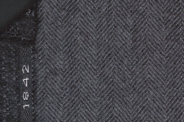 Dormeuil Fabric Grey Herringbone 100% Lama Pacos (Ref-470201)