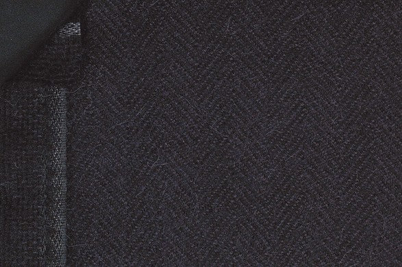 Dormeuil Fabric Navy Herringbone 100% Lama Pacos (Ref-470202)