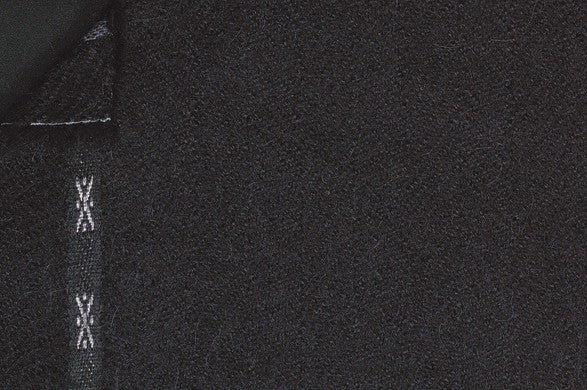 Dormeuil Fabric Black Herringbone 100% Lama Pacos (Ref-470205)