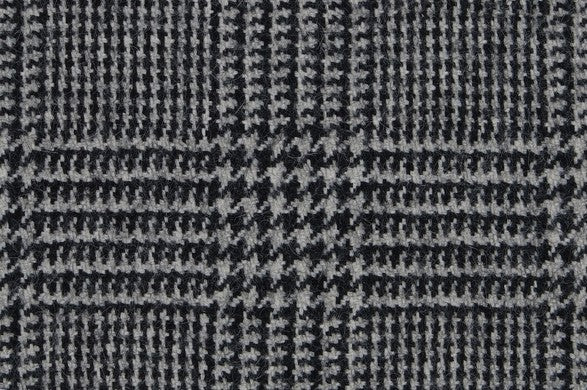 Dormeuil Fabric Black/White Check 100% Lama Pacos (Ref-470206)