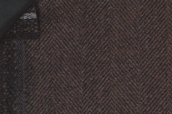 Dormeuil Fabric Brown Herringbone 75% Wool 25% Alpaca (Ref-470251)