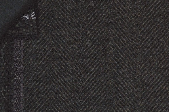Dormeuil Fabric Green Herringbone 75% Wool 25% Alpaca (Ref-470252)
