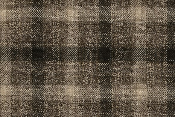 Dormeuil Fabric Brown Check 69% Wool 28% Bamboo 3% Linen (Ref-779412)