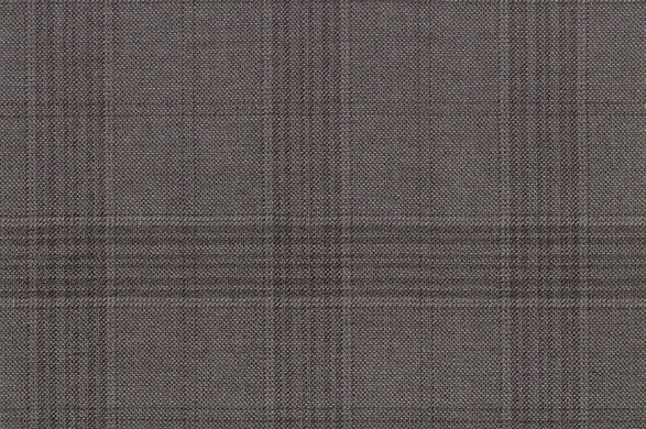 Dormeuil Fabric Grey Check 95% Wool 5% Cashmere (Ref-792025)