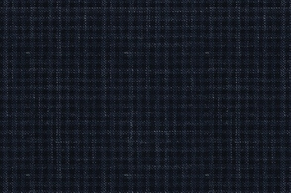 Dormeuil Fabric Navy Check 44% Wool 33% Cashmere 18% Silk 5% Linen (Ref-794355)