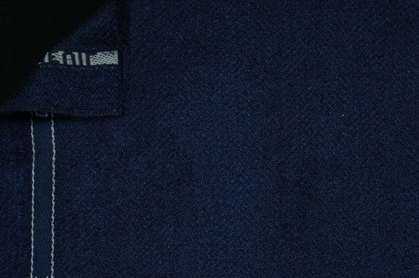 Dormeuil Fabric Navy Herringbone 92% Cashmere 8% Silk (Ref-798108)