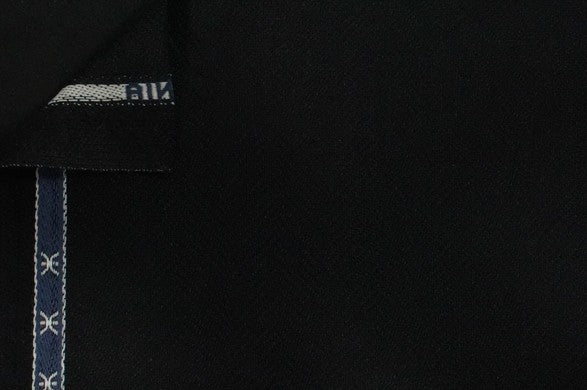 Dormeuil Fabric Black Herringbone 92% Cashmere 8% Silk (Ref-798110)