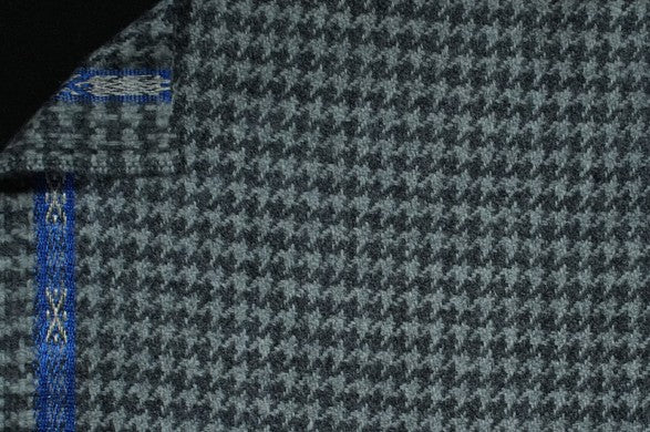 Dormeuil Fabric Grey Houndstooth 100% Cashmere (Ref-798206)
