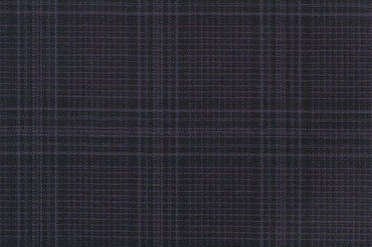 Dormeuil Fabric Purple Check 100% Wool (Ref-838190)