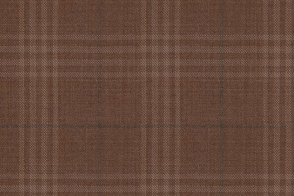 Dormeuil Fabric Beige Check 100% Wool (Ref-842001)