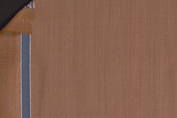 Dormeuil Fabric Camel Herringbone 100% Wool (Ref-842036)