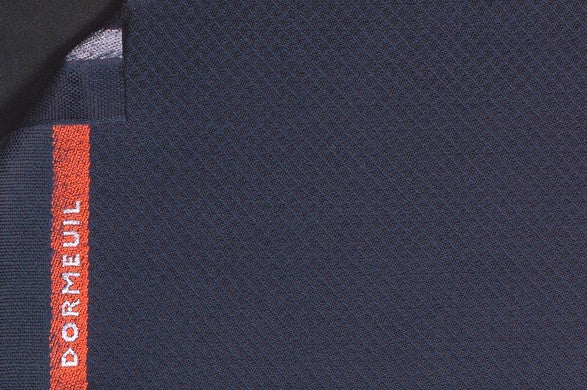 Dormeuil Fabric Navy Micro Design 100% Wool (Ref-843370)