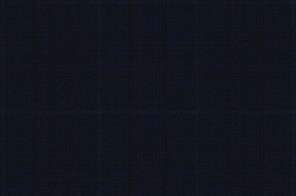 Dormeuil Fabric Navy Check 100% Wool (Ref-843458)