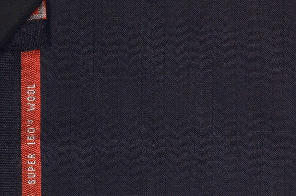 Dormeuil Fabric Navy Herringbone 100% Wool (Ref-843468)