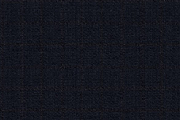Dormeuil Fabric Blue Check 100% Wool (Ref-845010)