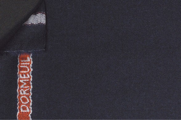 Dormeuil Fabric Navy Plain 100% Wool (Ref-845017)