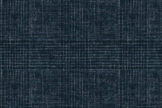 Dormeuil Fabric Navy Check 55% Wool 45% Silk (Ref-880069)