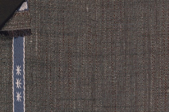 Dormeuil Fabric Green Plain 35% Wool 23% Bamboo 22% Silk 20% Linen (Ref-881152)