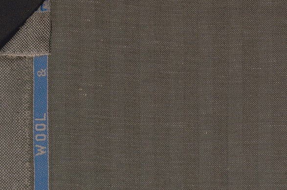 Dormeuil Fabric Green Herringbone 60% Wool 40% Linen (Ref-882206)