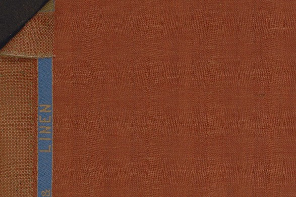 Dormeuil Fabric Orange Herringbone 60% Wool 40% Linen (Ref-882208)