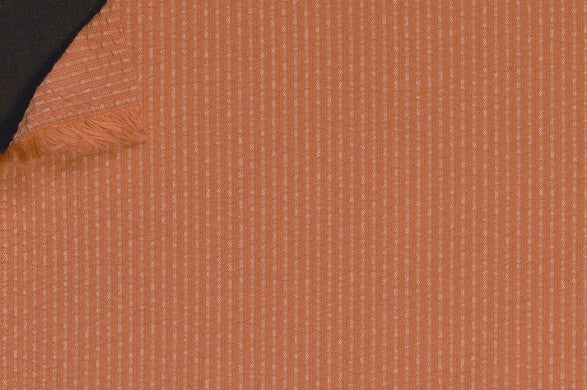 Dormeuil Fabric Orange Stripe 16% Silk 63% Cotton 16% Polyamide 5% Lycra (Ref-885504)