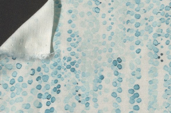 Dormeuil Fabric Green Printed 59% Linen 41% Silk (Ref-896101)