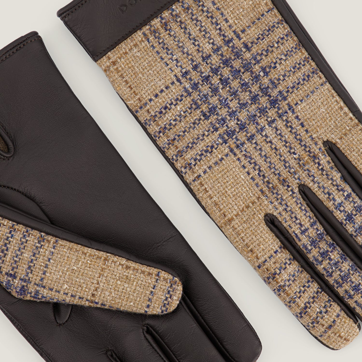 Pure Cashmere & Leather men's gloves Beige Beige ベージュ 米色